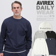 AVIREX 公式通販｜【DAILY/デイリー】CREW NECK L/S SWEAT / クルーネック ロングスリーブ スウェット (…