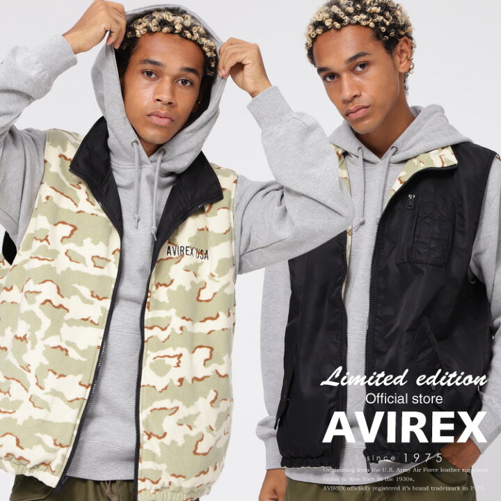 楽天市場】☆SALE｜AVIREX 公式通販｜《直営店限定》REVERSIBLE FLEECE 