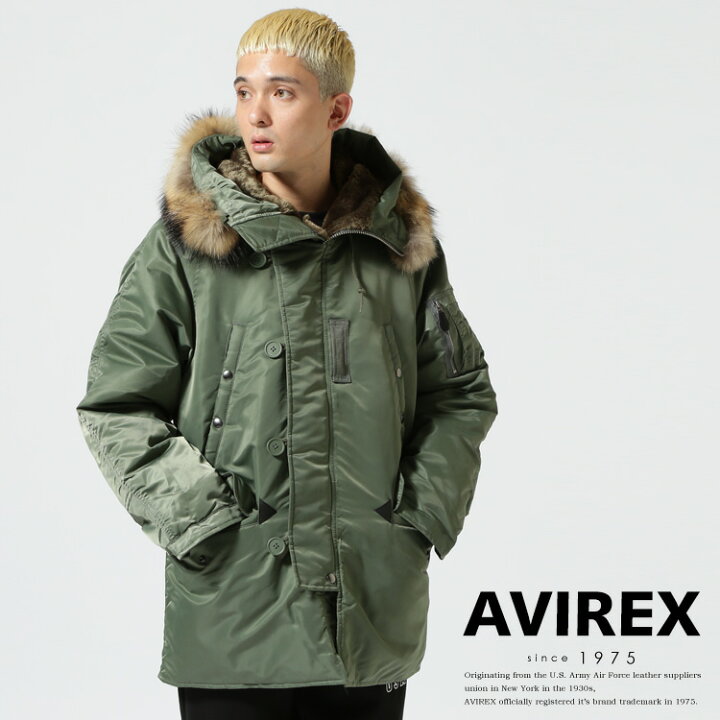 楽天市場】AVIREX 公式通販N-3B COMMERCIAL (REAL FUR) / N-3B 