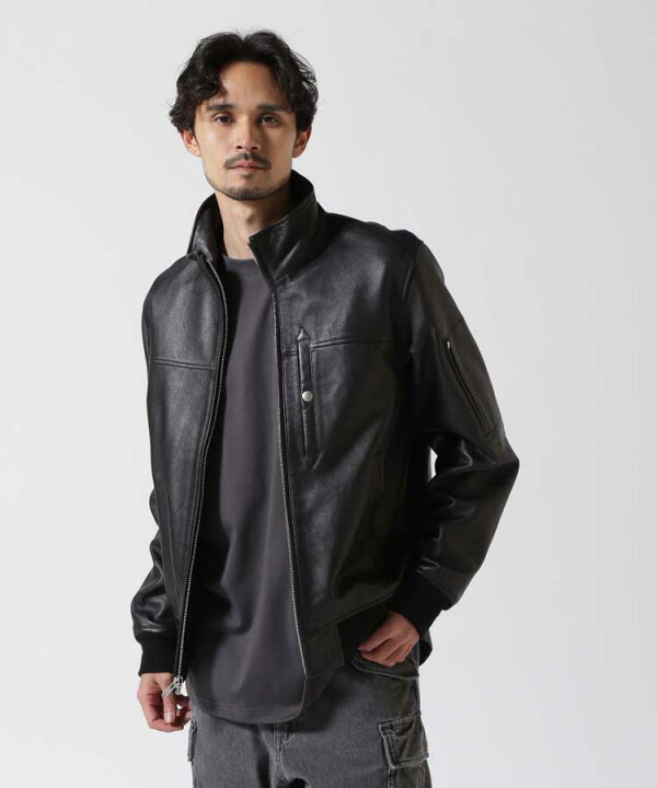 楽天市場】AVIREX 公式通販｜STAND LEATHER MA-1 MOD JACKET 