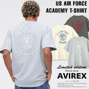 ☆★タイムセール｜AVIREX 公式通販｜《WEB限定》US AIR FORCE ACADEMY T-SHIRT / エアフォース アカデミー 半袖Tシャツ(アビレックス アヴィレックス)メンズ 男性※セール品につき交換 返品不可