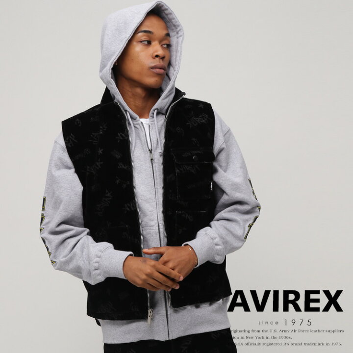 楽天市場】☆SALE｜AVIREX 公式通販｜FLOCKING DENIM VEST/フ 