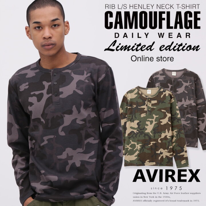 楽天市場】AVIREX 公式通販｜《WEB限定》《DAILY/デイリー》 RIB L/S 