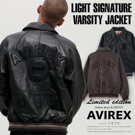 AVIREX 公式通販｜《WEB&DEPOT限定》LIGHT SIGNATURE VARSITY JACKET / ライト シグネチャー バーシティ ジャケット(アビレックス アヴィレックス)メンズ 男性