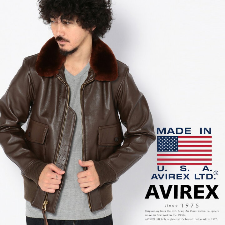 楽天市場】AVIREX 公式通販｜G-1 MIL-J-7823D/レザージャケット 