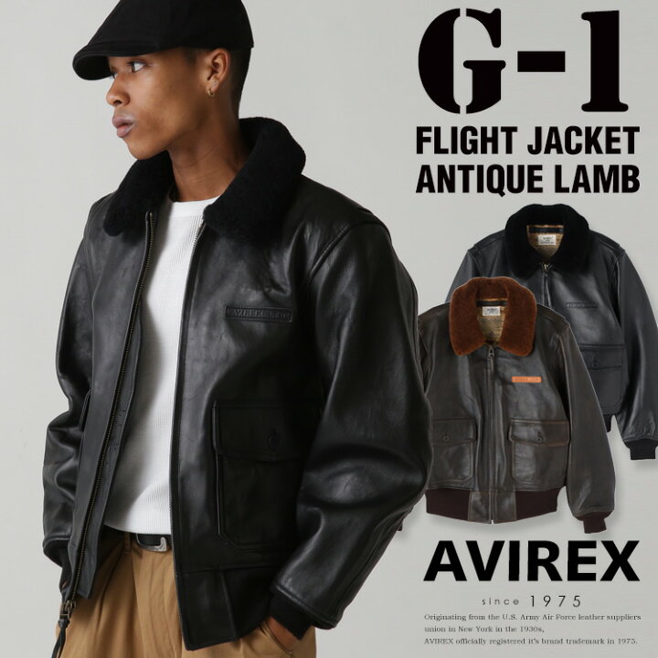 楽天市場】AVIREX 公式通販｜G-1 FLIGHT JACKET ANTIQUE LAMB / G-1 