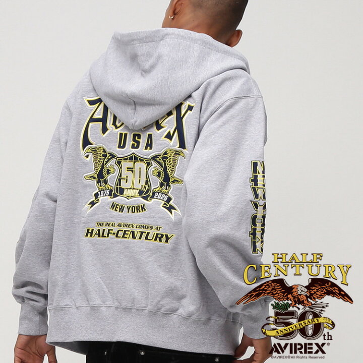 楽天市場】AVIREX 公式通販｜《50th Anniversary》GRAPHIC ZIP UP 