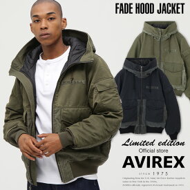 ★SALE｜ AVIREX 公式通販｜《直営店限定》FADE HOOD JACKET/フェード フードジャケット(アビレックス アヴィレックス)メンズ 男性※セール品につき交換 返品不可