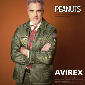 AVIREX 公式通販｜コラボレーション第3弾！《AVIREX × PEANUTS》QUILTING JACKET FLYING ACE/キルティング ジャケット フライング エース /ピーナッツ / スヌーピー(アビレックス アヴィレックス)メンズ 男性
