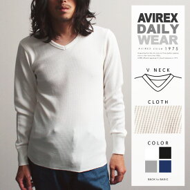 AVIREX 公式通販・DAILY WEAR | デイリー ロングスリーブ サーマル Vネック ティーシャツDAILY L/S THERMAL V-NECK T-SHIRT