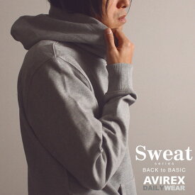 AVIREX 公式通販・DAILY WEAR | 秋春向けアメカジライクなデイリー プルオーバーパーカー/DAILY PULL OVER PARKA(アビレックス アヴィレックス)無地 スウェット 白黒 グレー ネイビー 春 秋 おしゃれ