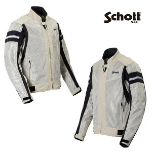 S2L1501 SCHOTT CRUISER MESH RIDING JACKET MSPG ショット クルージング メッシュ ライディング ジャケット バイク ブルゾン CE規格 プロテター標準装備 夏用 エアースルー