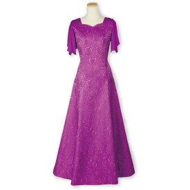 即納★ 袖取り外しジャカードドレス [OP360-3-3375] 衣装 ドレス ステージ衣装 発表会 コーラス衣装 フォーマル衣装 コーラス フォーマル 演奏会 カラードレス ロングドレス 上品 華やか ブルー ホワイト レッド パープル グリーン 2way 黒 グレー