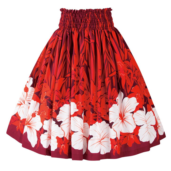 楽天市場】即納☆ パウスカート 赤系 [SK444-7-3659] フラダンス衣装  