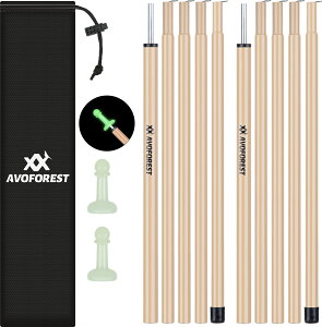 �^�[�v�|�[�� AVOFOREST �X�`�[���� �e���g�|�[�� ���a16MM ����189CM 2�{�Z�b�g 5�{�A�� �R���p�N�g���[ �����^�ѕ֗� ���[�o�b�O�t�� �e���g �^�[�v �A�E�g�h�A �L�����v�p�i