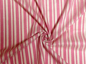 イタリア製輸入生地 【AGNONA/アニオナ】【A7-16】オフホワイト地にピンクのボーダー模様柄 シルク100% 150x120cm  ジャケット、スカート、ワンピース、スーツに