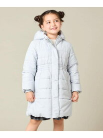 [100-160]【フード取り外し可能/お家で洗える】フィット&フレア中綿ロングコート a.v.v アー・ヴェ・ヴェ ジャケット・アウター ダウンジャケット・ダウンベスト ピンク ブラック【送料無料】[Rakuten Fashion]