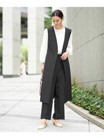【SALE／10%OFF】【洗える/イージーケア/ストレッチ】2WAYダブルクロスロングジレワンピース a.v.v アー・ヴェ・ヴェ ワンピース・ドレス ワンピース ブラック ネイビー グレー【RBA_E】【送料無料】[Rakuten Fashion]