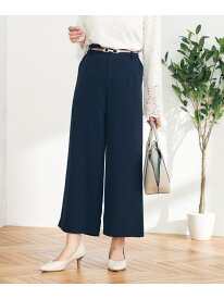 【SALE／30%OFF】【洗える/イージーケア】サテンストレッチワイドクロップドパンツ【セットアップ対応】 a.v.v アー・ヴェ・ヴェ パンツ その他のパンツ ブラック ネイビー グレー【RBA_E】【送料無料】[Rakuten Fashion]