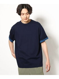 【SALE／42%OFF】【毛玉になりにくい】シルケットダブルフェイスリバーシブルTシャツ a.v.v アー・ヴェ・ヴェ トップス カットソー・Tシャツ グリーン ブラック ネイビー【RBA_E】[Rakuten Fashion]