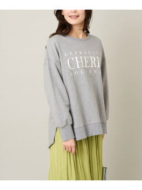 【SALE／40%OFF】大人のきれいめロゴスウェット a.v.v アー・ヴェ・ヴェ トップス カットソー・Tシャツ グレー ホワイト【RBA_E】[Rakuten Fashion]