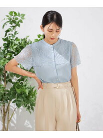 【SALE／40%OFF】レースヨークブラウス a.v.v アー・ヴェ・ヴェ トップス シャツ・ブラウス ホワイト パープル ネイビー【RBA_E】[Rakuten Fashion]