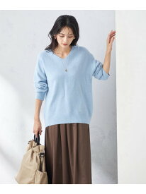 【SALE／50%OFF】【新色登場/洗える】ゆるふわVネックニット a.v.v アー・ヴェ・ヴェ トップス ニット グレー ブルー ベージュ ブラック パープル【RBA_E】[Rakuten Fashion]