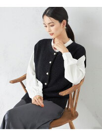 【SALE／40%OFF】【2SET】ラメニットベスト*ブラウスセット a.v.v アー・ヴェ・ヴェ トップス シャツ・ブラウス ブラック ブルー グレー【RBA_E】【送料無料】[Rakuten Fashion]