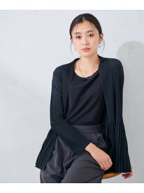 【SALE／44%OFF】【UVカット】プリーツトッパーカーディガン a.v.v アー・ヴェ・ヴェ トップス カーディガン ネイビー ホワイト【RBA_E】[Rakuten Fashion]