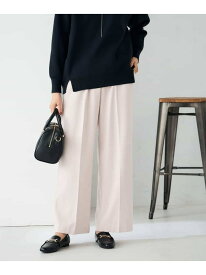 【SALE／50%OFF】【イージーケア/洗える/ストレッチ】裏起毛美ラクるイージーワイドパンツ a.v.v アー・ヴェ・ヴェ パンツ その他のパンツ グレー ブラック ブラウン ピンク【RBA_E】[Rakuten Fashion]