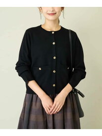 【SALE／28%OFF】ミラノリブニットカーディガン a.v.v アー・ヴェ・ヴェ トップス カーディガン ホワイト ブラック【RBA_E】【送料無料】[Rakuten Fashion]