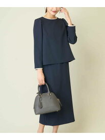 【SALE／10%OFF】【2SET】バイカラーブラウス*スカートセットアップ a.v.v アー・ヴェ・ヴェ ワンピース・ドレス ワンピース ベージュ ネイビー【RBA_E】【送料無料】[Rakuten Fashion]