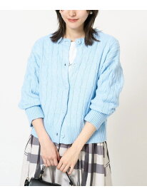 【SALE／50%OFF】2WAY アラン柄ニットカーディガン a.v.v アー・ヴェ・ヴェ トップス カーディガン ブルー ベージュ グレー【RBA_E】[Rakuten Fashion]