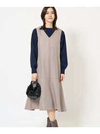 【SALE／50%OFF】【洗える】マーメイドジャンパースカート a.v.v アー・ヴェ・ヴェ ワンピース・ドレス ジャンパースカート ベージュ ブラック【RBA_E】【送料無料】[Rakuten Fashion]