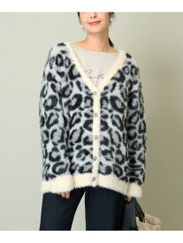 【SALE／10%OFF】アニマルフェザーヤーンカーディガン a.v.v アー・ヴェ・ヴェ トップス カーディガン グレー【RBA_E】【送料無料】[Rakuten Fashion]