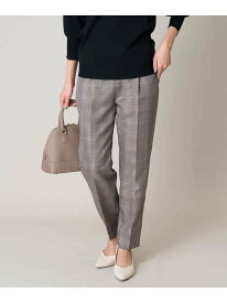 【SALE／50%OFF】【洗える/イージーケア/毛玉になりにくい】美楽るスッキリ見えテーパードパンツ a.v.v アー・ヴェ・ヴェ パンツ その他のパンツ ブラウン ベージュ ブラック グレー【RBA_E】[Rakuten Fashion]