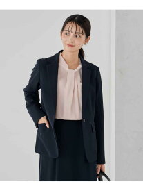 【洗える/ストレッチ/セットアップ対応】ダブルクロステーラードジャケット a.v.v アー・ヴェ・ヴェ ジャケット・アウター テーラードジャケット・ブレザー ブラック ネイビー【送料無料】[Rakuten Fashion]