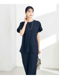 【SALE／20%OFF】【接触冷感/UVカット/イージーケア】麻調スキッパーブラウス a.v.v アー・ヴェ・ヴェ トップス シャツ・ブラウス ネイビー ブラウン ベージュ【RBA_E】[Rakuten Fashion]