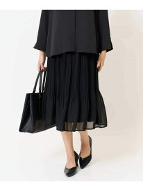 【SALE／32%OFF】【洗える】シフォンプリーツスカート a.v.v アー・ヴェ・ヴェ スカート その他のスカート ブラック ネイビー【RBA_E】【送料無料】[Rakuten Fashion]