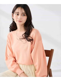 【雑誌InRed(宝島社)4月号掲載/洗える/UVカット】ボートネック袖タックニット a.v.v アー・ヴェ・ヴェ トップス ニット ネイビー グリーン ピンク グレー【送料無料】[Rakuten Fashion]
