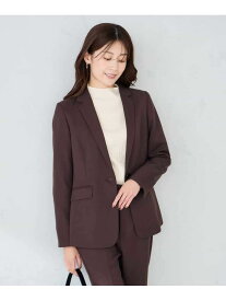 【SALE／50%OFF】【洗える/イージーケア/ストレッチ】パウダーツイルテーラードジャケット a.v.v アー・ヴェ・ヴェ ジャケット・アウター テーラードジャケット・ブレザー ブラック ネイビー ブラウン【RBA_E】【送料無料】[Rakuten Fashion]