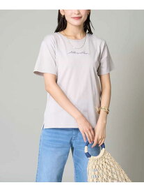 【SALE／70%OFF】刺繍ロゴTシャツ a.v.v アー・ヴェ・ヴェ トップス カットソー・Tシャツ ブラック グレー ホワイト【RBA_E】[Rakuten Fashion]