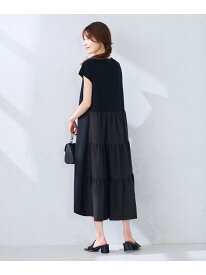 【WEB限定】バックティアードワンピース a.v.v アー・ヴェ・ヴェ ワンピース・ドレス ワンピース ブラック ブラウン【送料無料】[Rakuten Fashion]