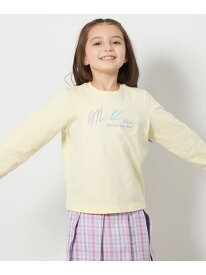 【SALE／46%OFF】【安心の綿100%】[160]アソートロゴロンT a.v.v アー・ヴェ・ヴェ トップス カットソー・Tシャツ イエロー ホワイト【RBA_E】[Rakuten Fashion]