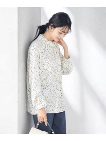【SALE／30%OFF】フリルネックボウタイブラウス a.v.v アー・ヴェ・ヴェ トップス シャツ・ブラウス グレー ホワイト【RBA_E】[Rakuten Fashion]