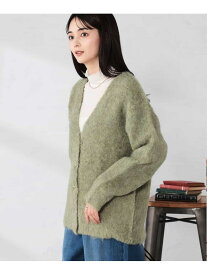 【SALE／30%OFF】【WEB限定】Vネックシャギーニットカーディガン a.v.v アー・ヴェ・ヴェ トップス カーディガン グリーン オレンジ【RBA_E】[Rakuten Fashion]