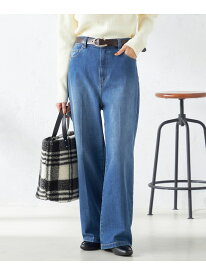 【SALE／50%OFF】デニムワイドパンツ a.v.v アー・ヴェ・ヴェ パンツ その他のパンツ ブルー ネイビー【RBA_E】[Rakuten Fashion]
