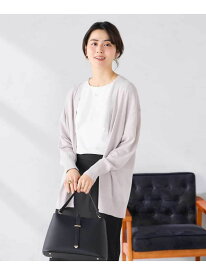 【SALE／50%OFF】【UVカット/接触冷感】さらさらタッチトッパーカーディガン a.v.v アー・ヴェ・ヴェ トップス カーディガン ブラック ホワイト イエロー ネイビー グレー【RBA_E】[Rakuten Fashion]