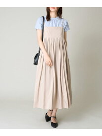【SALE／59%OFF】【洗濯機で洗える/接触冷感裏地】タックフレアキャミワンピース a.v.v アー・ヴェ・ヴェ ワンピース・ドレス ワンピース グレー ベージュ【RBA_E】[Rakuten Fashion]