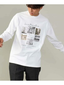 【SALE／30%OFF】【大人気PARISモチーフ】フォトプリントワイドシルエットロングTシャツ a.v.v アー・ヴェ・ヴェ トップス カットソー・Tシャツ ホワイト グレー【RBA_E】[Rakuten Fashion]